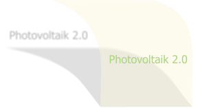 Photovoltaik 2.0